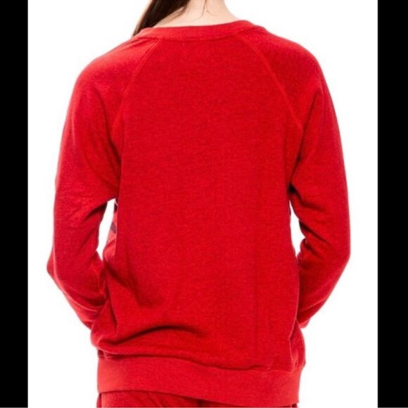 Sundry Striped Star Raglan Sweatshirt - Picture 3 of 11